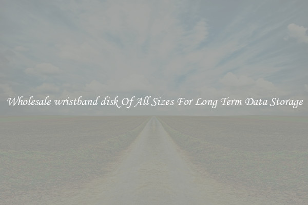 Wholesale wristband disk Of All Sizes For Long Term Data Storage
