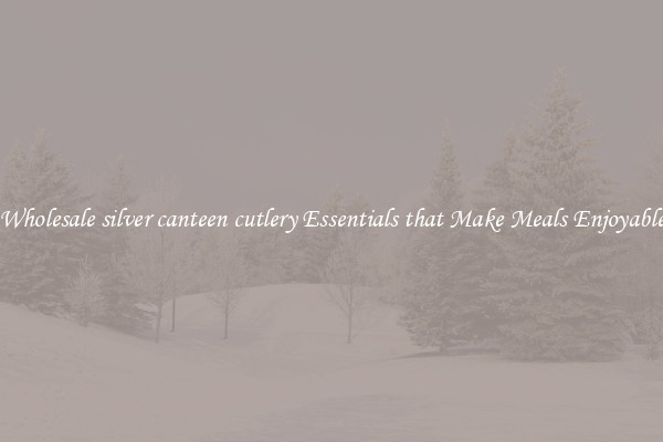 Wholesale silver canteen cutlery Essentials that Make Meals Enjoyable