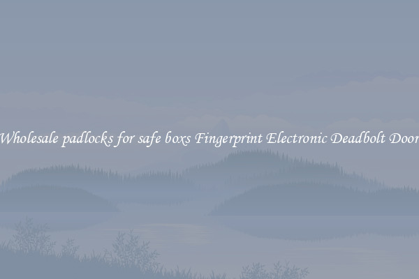 Wholesale padlocks for safe boxs Fingerprint Electronic Deadbolt Door 