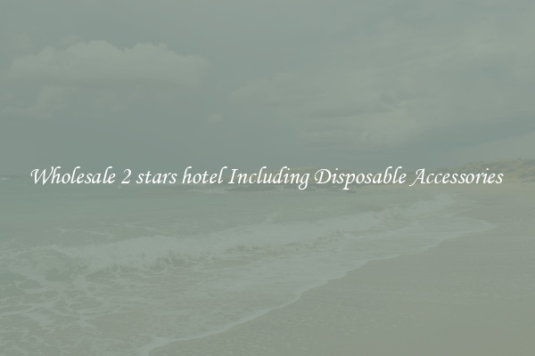 Wholesale 2 stars hotel Including Disposable Accessories 