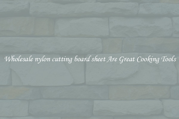 Wholesale nylon cutting board sheet Are Great Cooking Tools