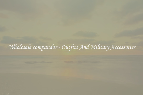 Wholesale compandor - Outfits And Military Accessories