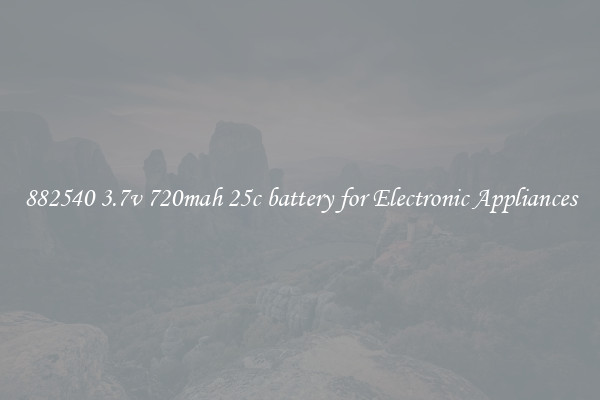 882540 3.7v 720mah 25c battery for Electronic Appliances
