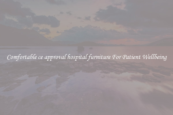 Comfortable ce approval hospital furniture For Patient Wellbeing