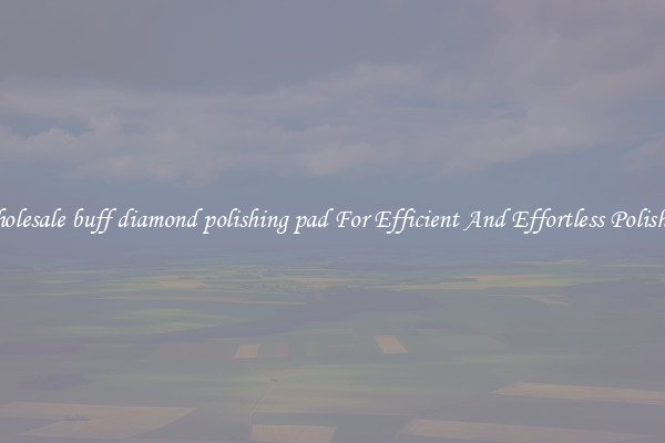 Wholesale buff diamond polishing pad For Efficient And Effortless Polishing