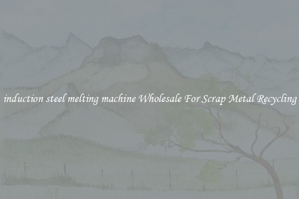 induction steel melting machine Wholesale For Scrap Metal Recycling