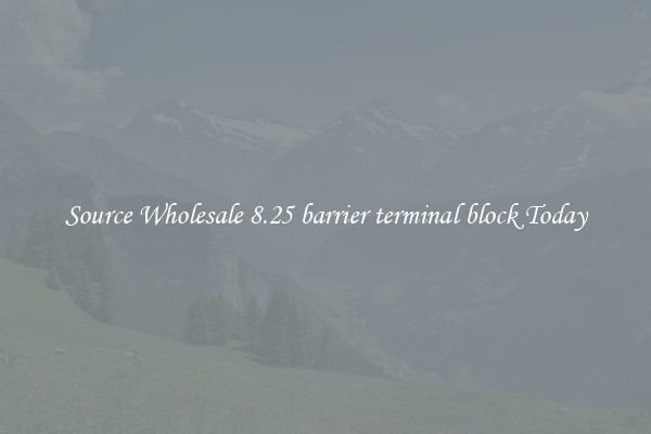 Source Wholesale 8.25 barrier terminal block Today